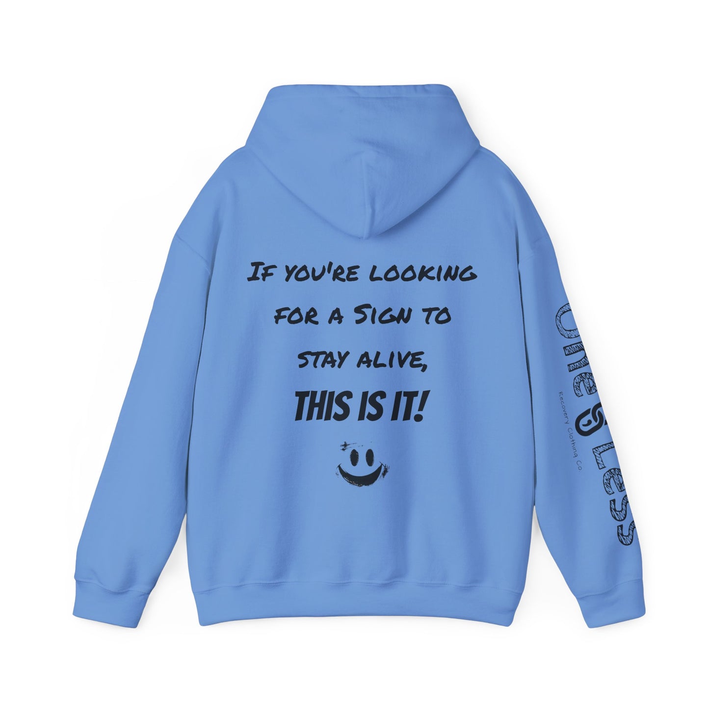 "If you're looking for a sign to stay alive, this is it!"- Hooded Sweatshirt