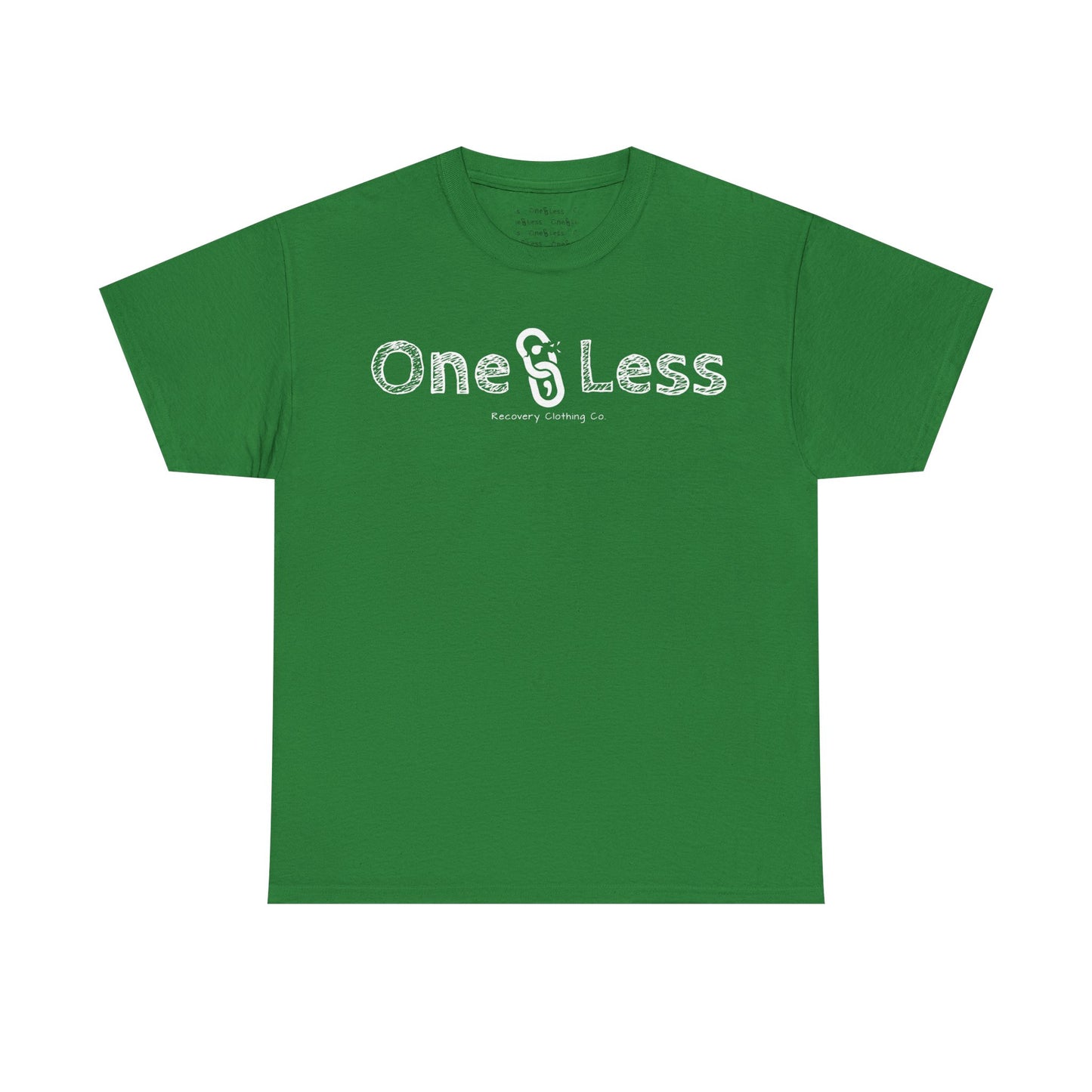 One Less Recovery Clothing Co. Chest Logo Only - T-Shirt