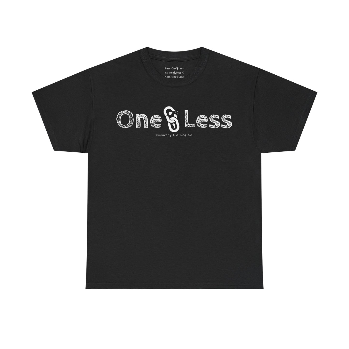 One Less Recovery Clothing Co. Chest Logo Only - T-Shirt
