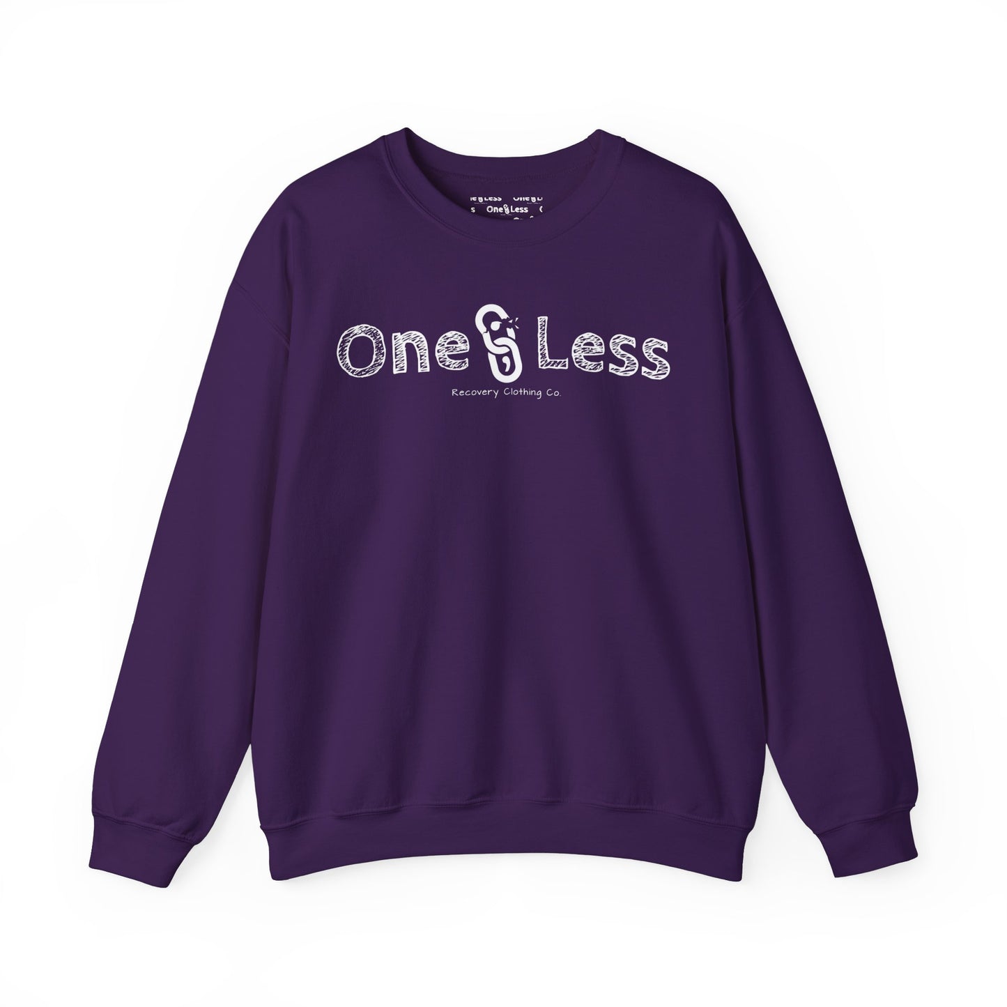One Less Recovery Clothing Co. Chest Logo Only - Sweatshirt