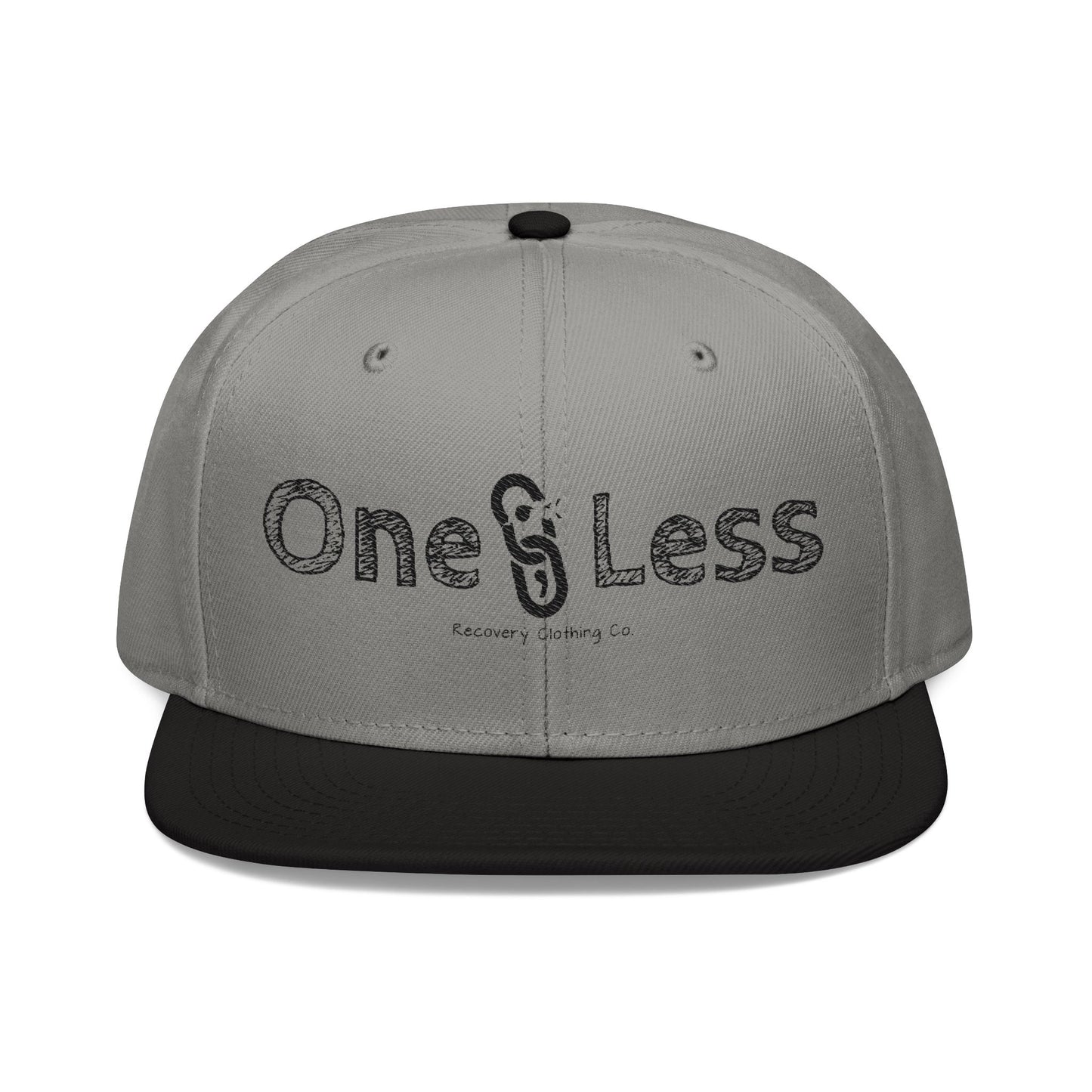 Gesticktes Snapback – Logo von One Less Recovery Clothing Co.