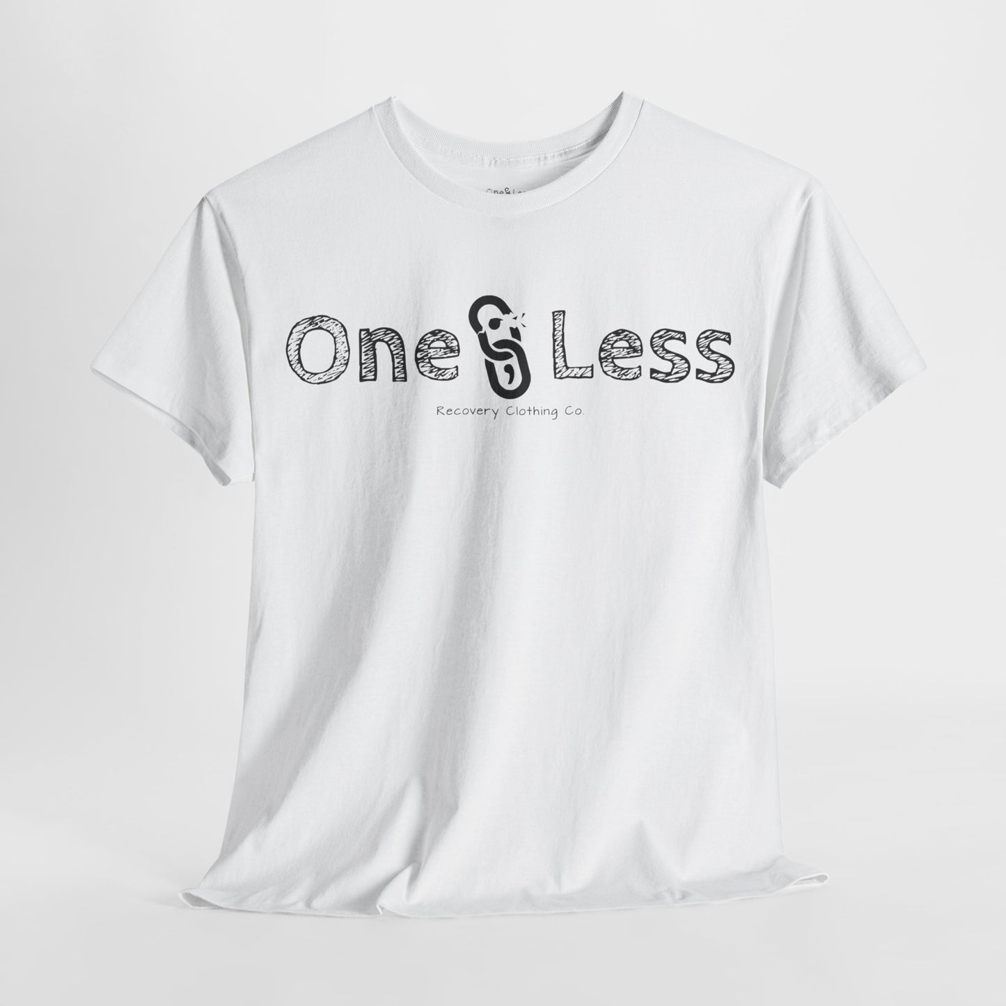 One Less Recovery Clothing Co. Chest Logo Only - T-Shirt