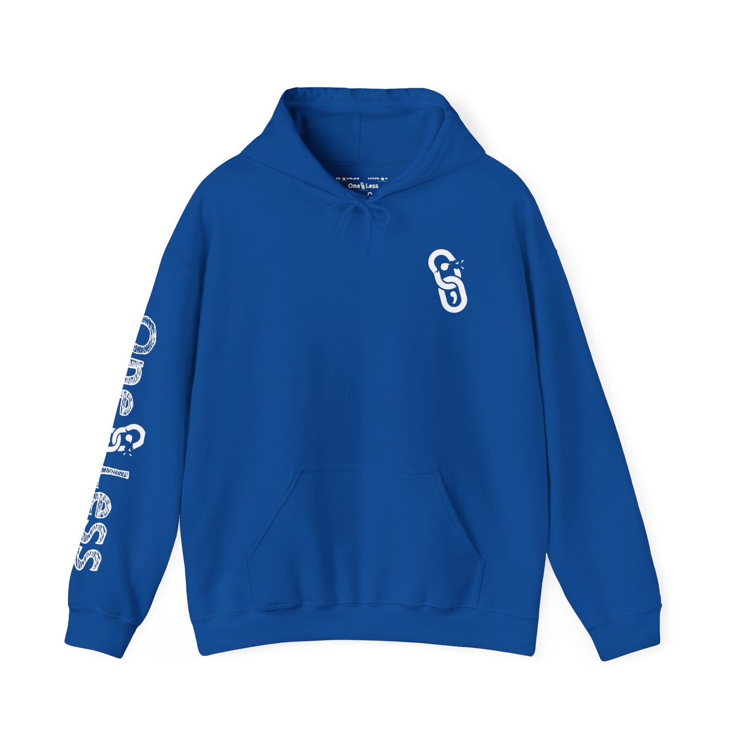 One Less Recovery Clothing Co. Logo On Right Sleeve - Hooded Sweatshirt