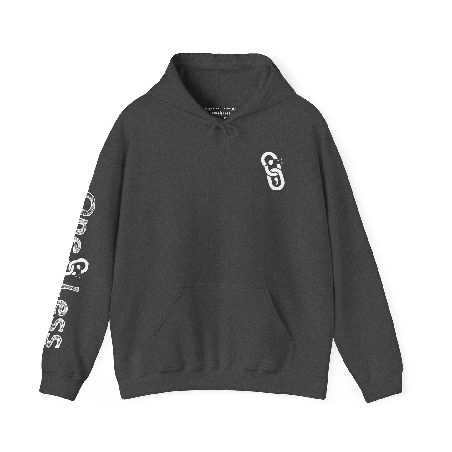 One Less Recovery Clothing Co. Logo On Right Sleeve - Hooded Sweatshirt