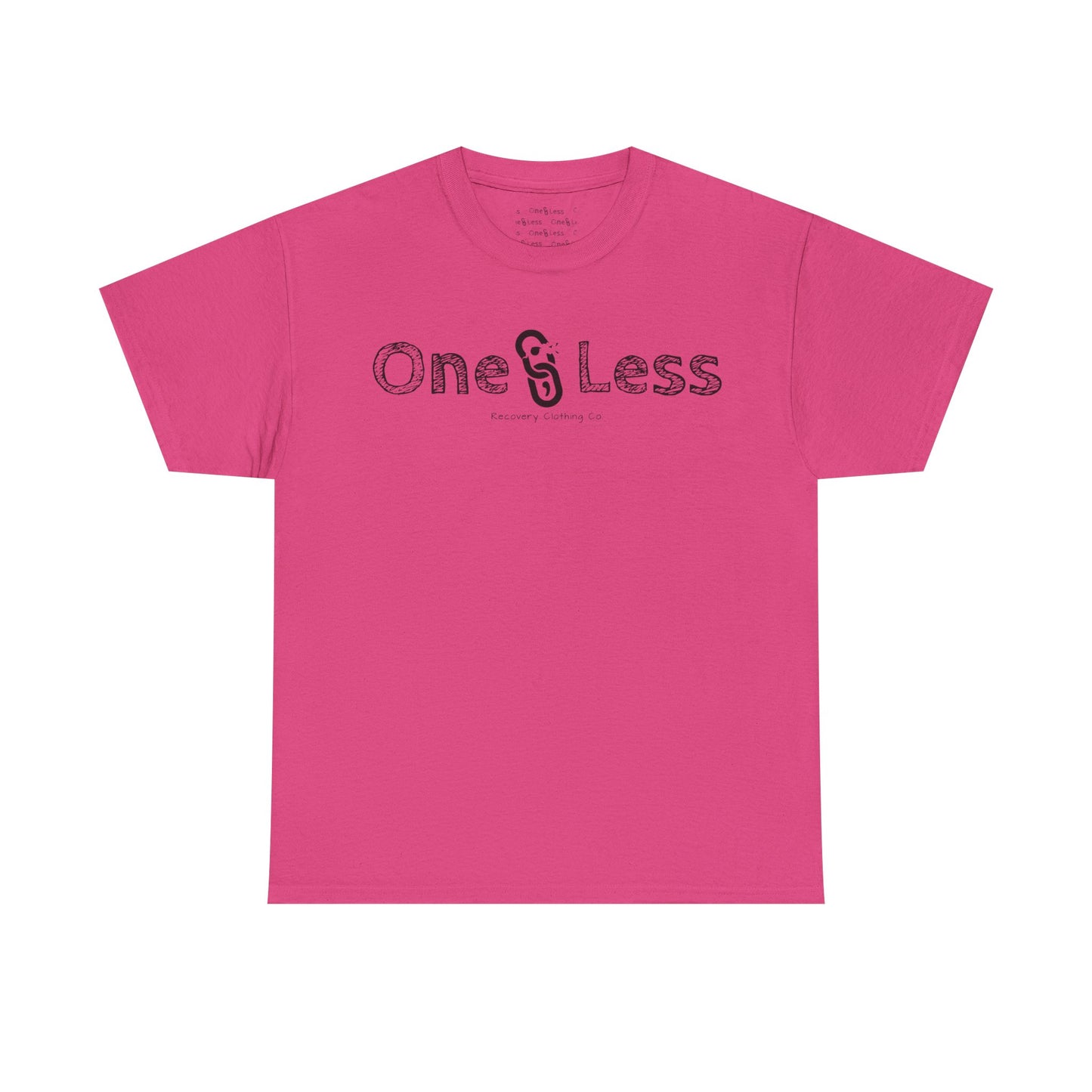 One Less Recovery Clothing Co. Chest Logo Only - T-Shirt