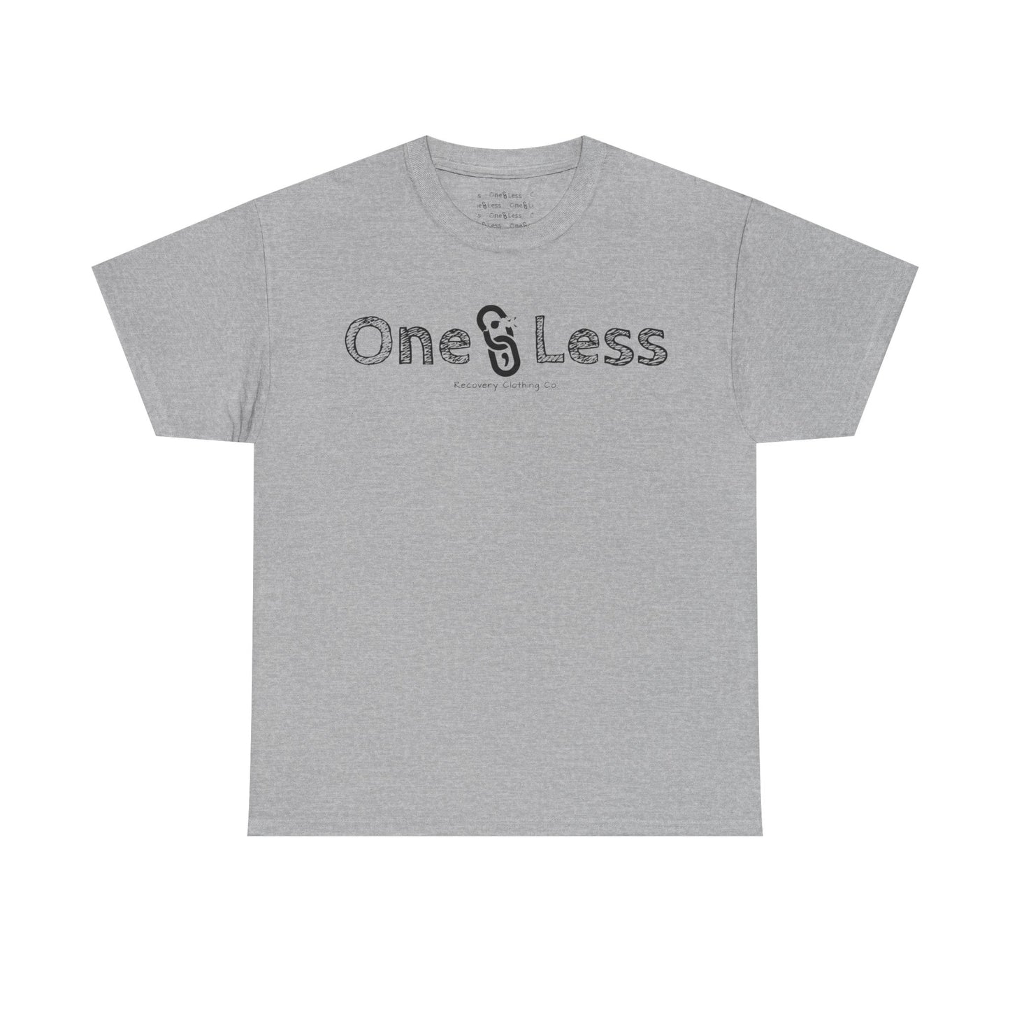 One Less Recovery Clothing Co. Chest Logo Only - T-Shirt