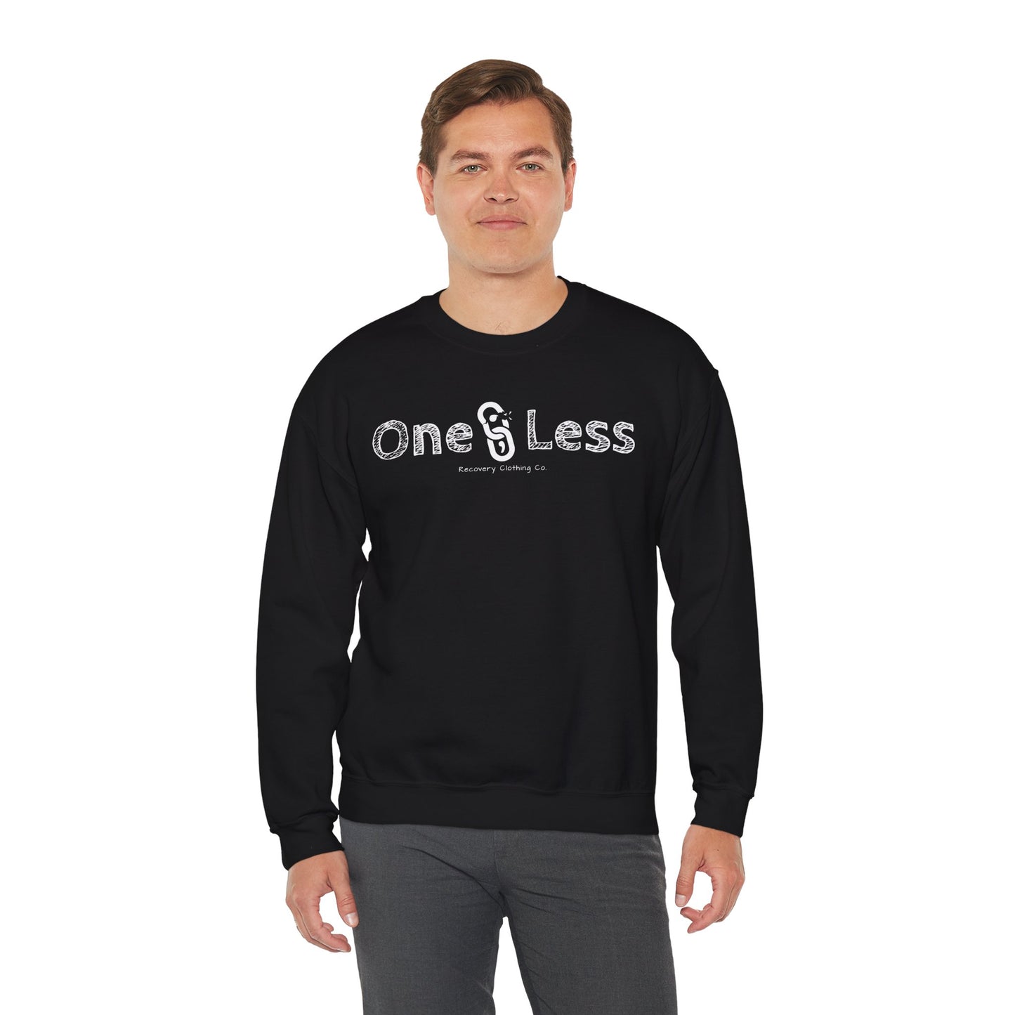 One Less Recovery Clothing Co. Chest Logo Only - Sweatshirt