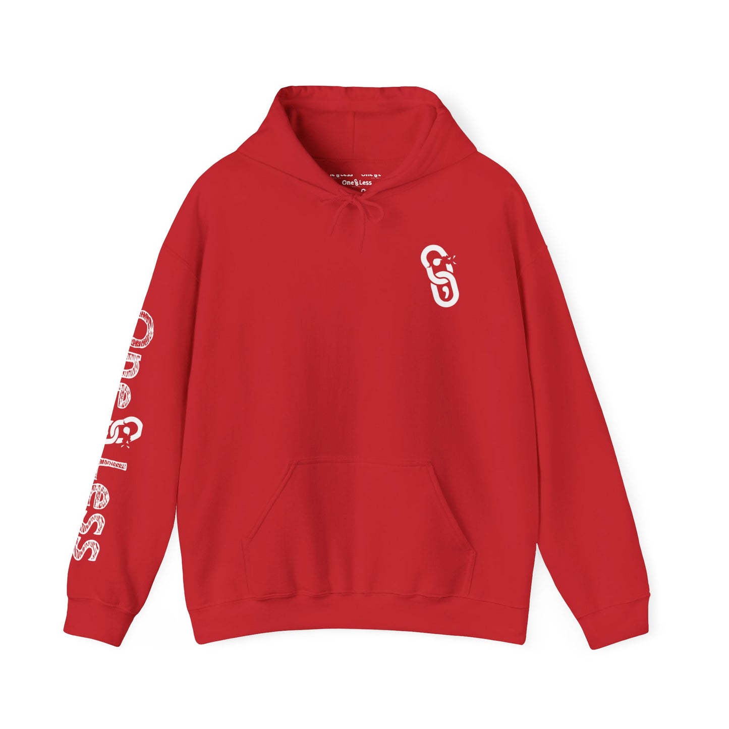 One Less Recovery Clothing Co. Logo On Right Sleeve - Hooded Sweatshirt