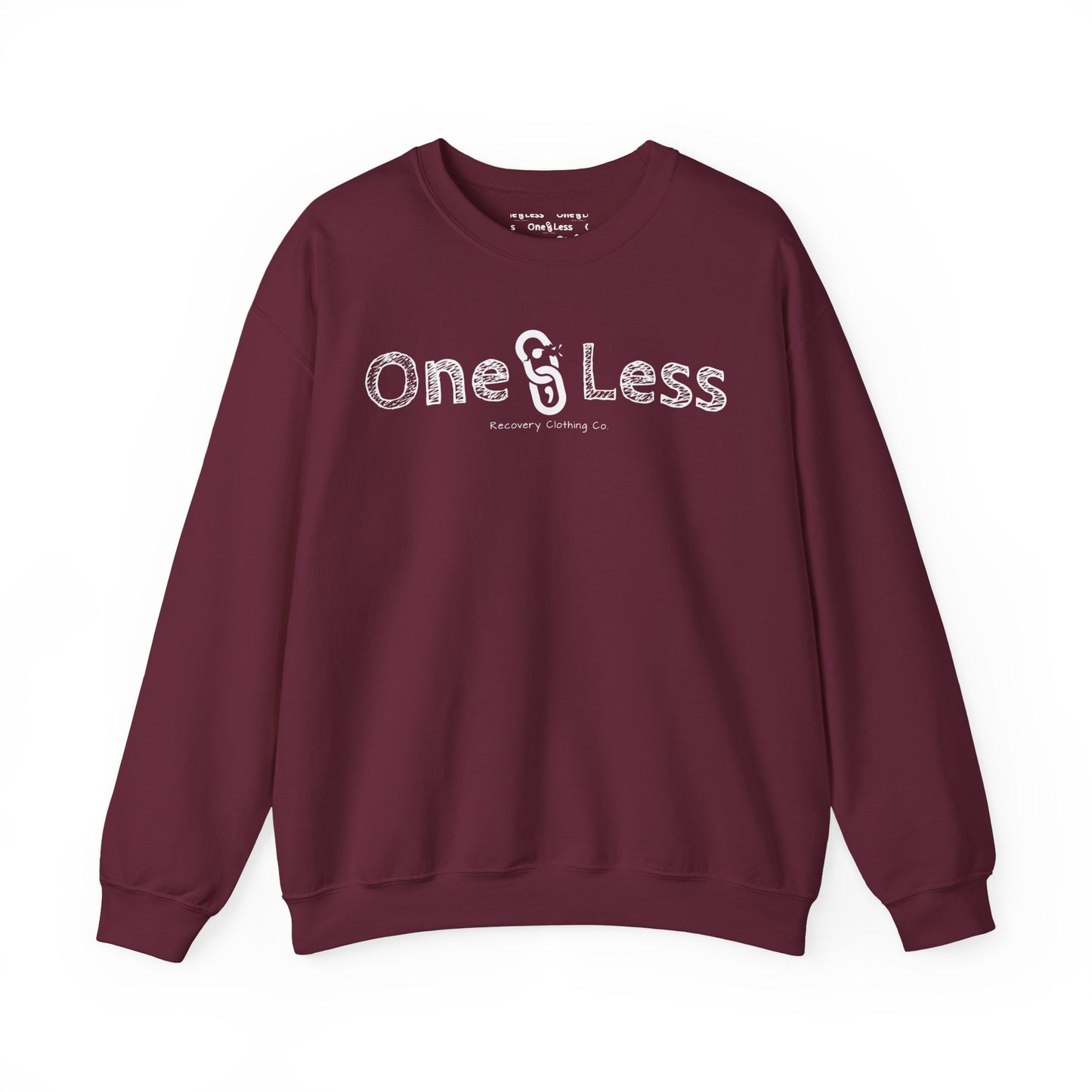 One Less Recovery Clothing Co. Chest Logo Only - Sweatshirt