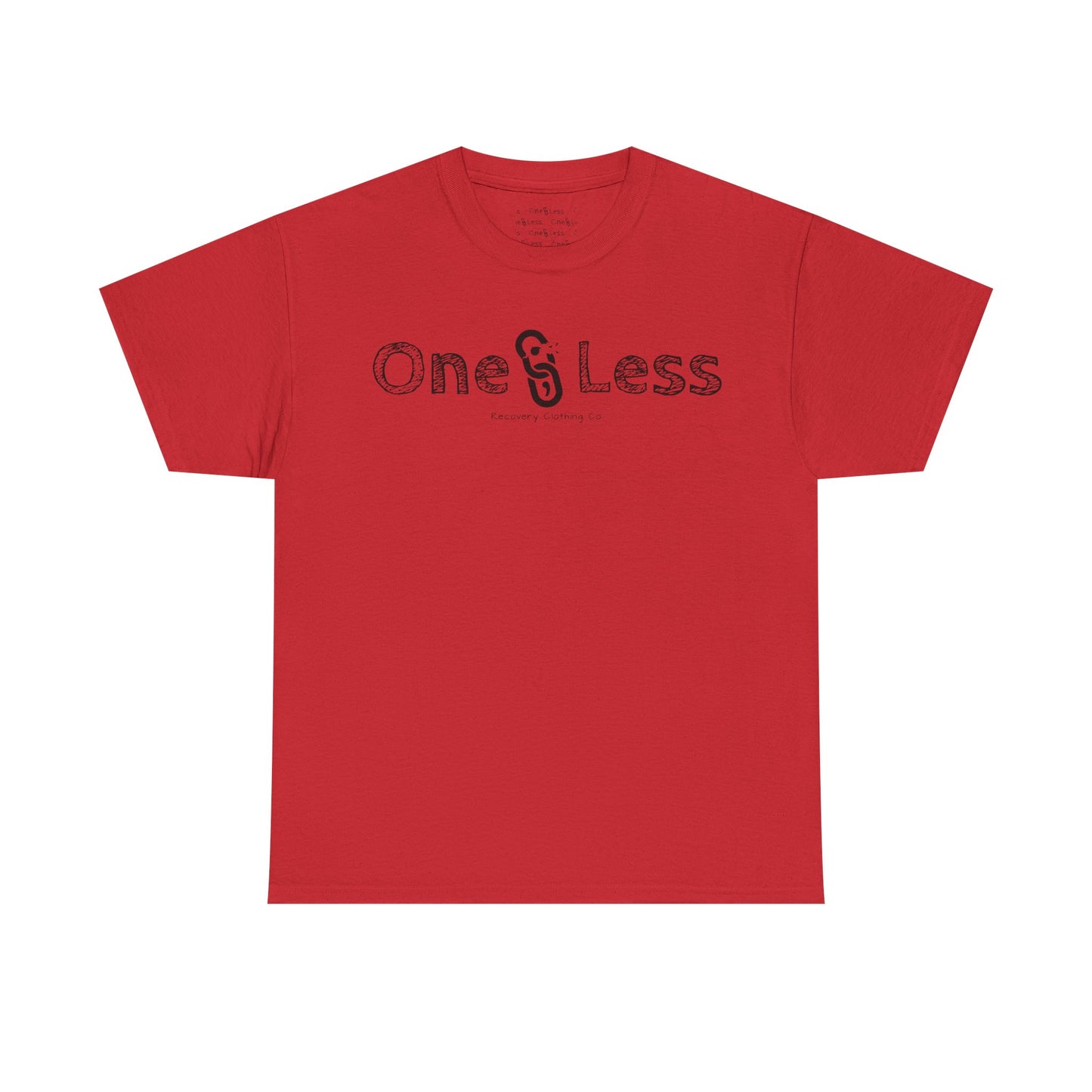 One Less Recovery Clothing Co. Chest Logo Only - T-Shirt