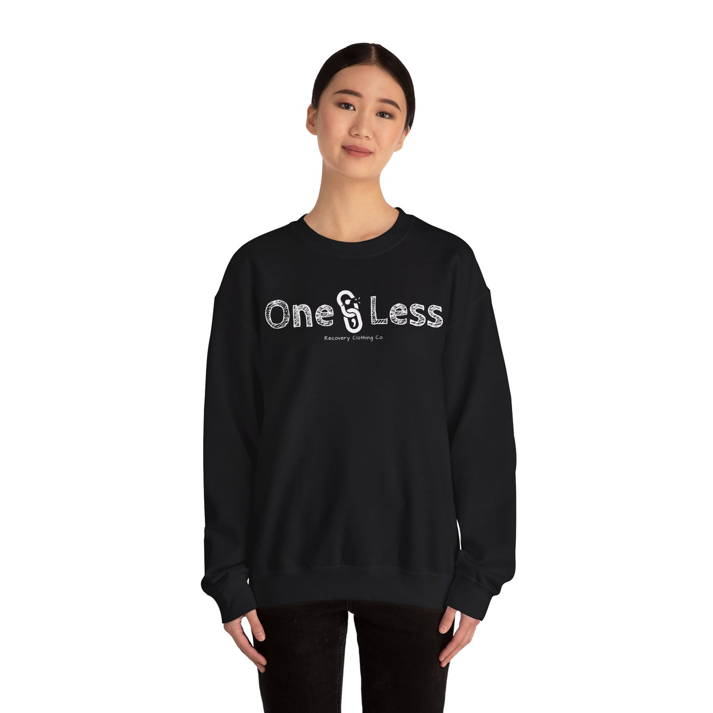One Less Recovery Clothing Co. Chest Logo Only - Sweatshirt