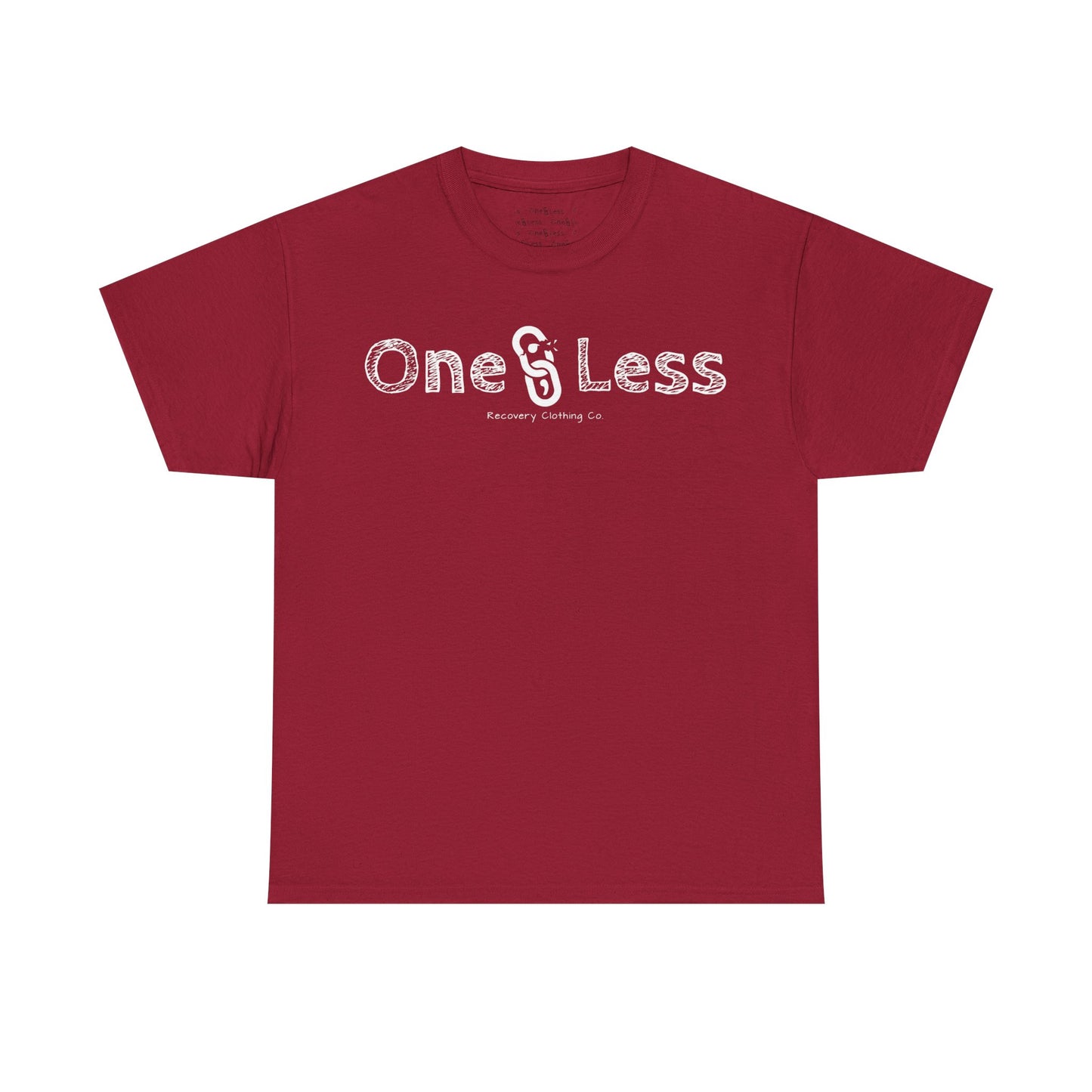 One Less Recovery Clothing Co. Chest Logo Only - T-Shirt