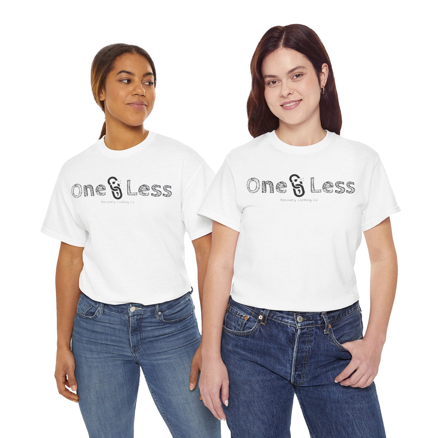 One Less Recovery Clothing Co. Chest Logo Only - T-Shirt