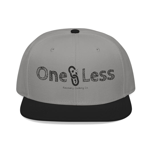Embroidered Snapback - One Less Recovery Clothing Co. Logo