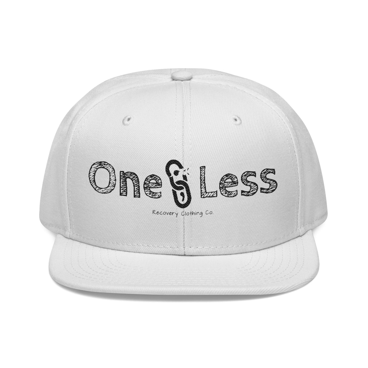 Gorra bordada con el logotipo de One Less Recovery Clothing Co.
