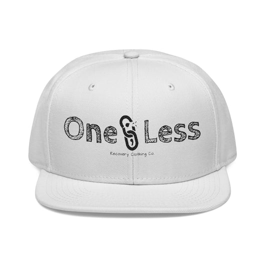 Embroidered Snapback - One Less Recovery Clothing Co. Logo
